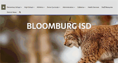 Desktop Screenshot of bloomburgisd.net