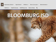 Tablet Screenshot of bloomburgisd.net